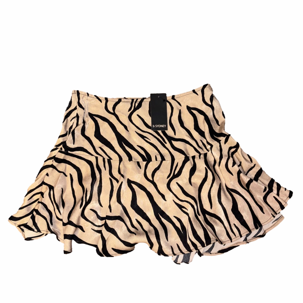 Zebra Print Mini Skirt